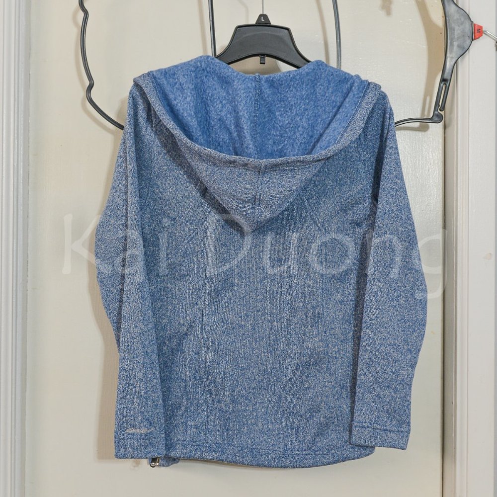 Eddie Bauer women Radiator Fleece 2.0 Long Full-zip hooded Jacket BLUE - Picture 8 of 10